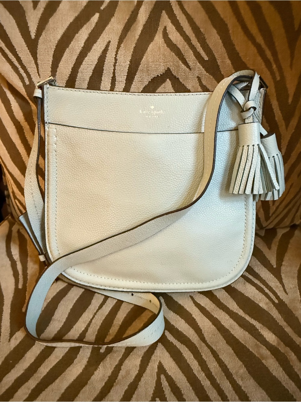 Kate Spade Pebbled Leather Crossbody with Tassel